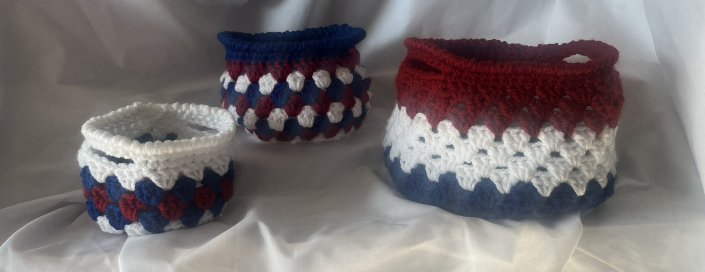 Nesting Set of Baskets, set of 3