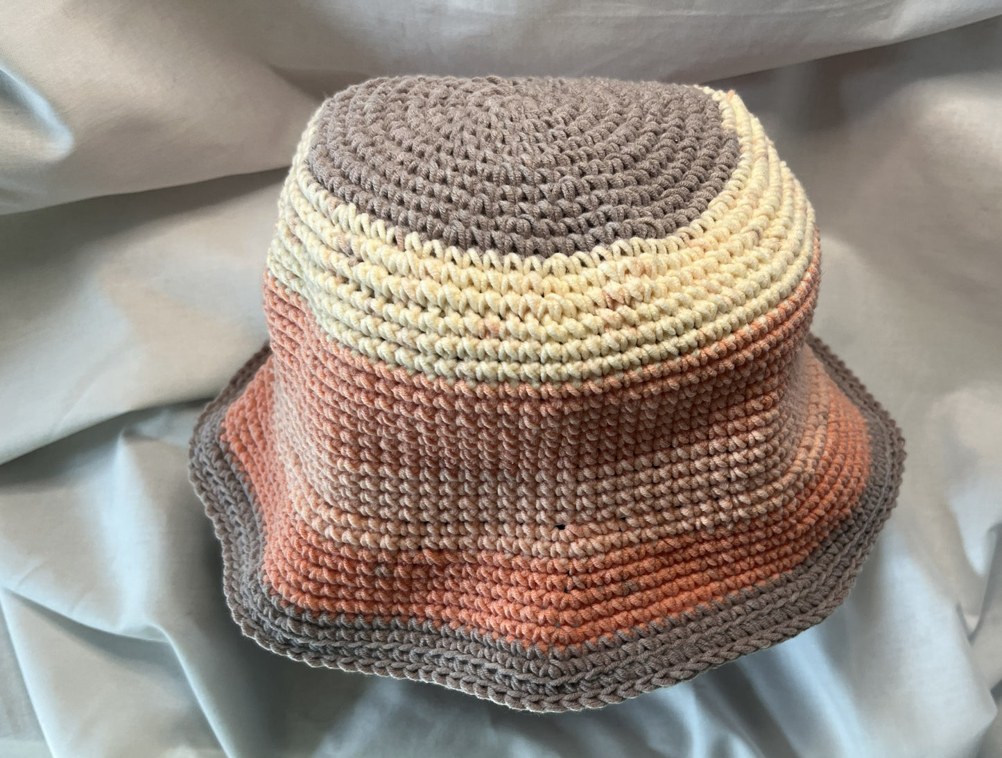 Blue or pink variegated bucket hat