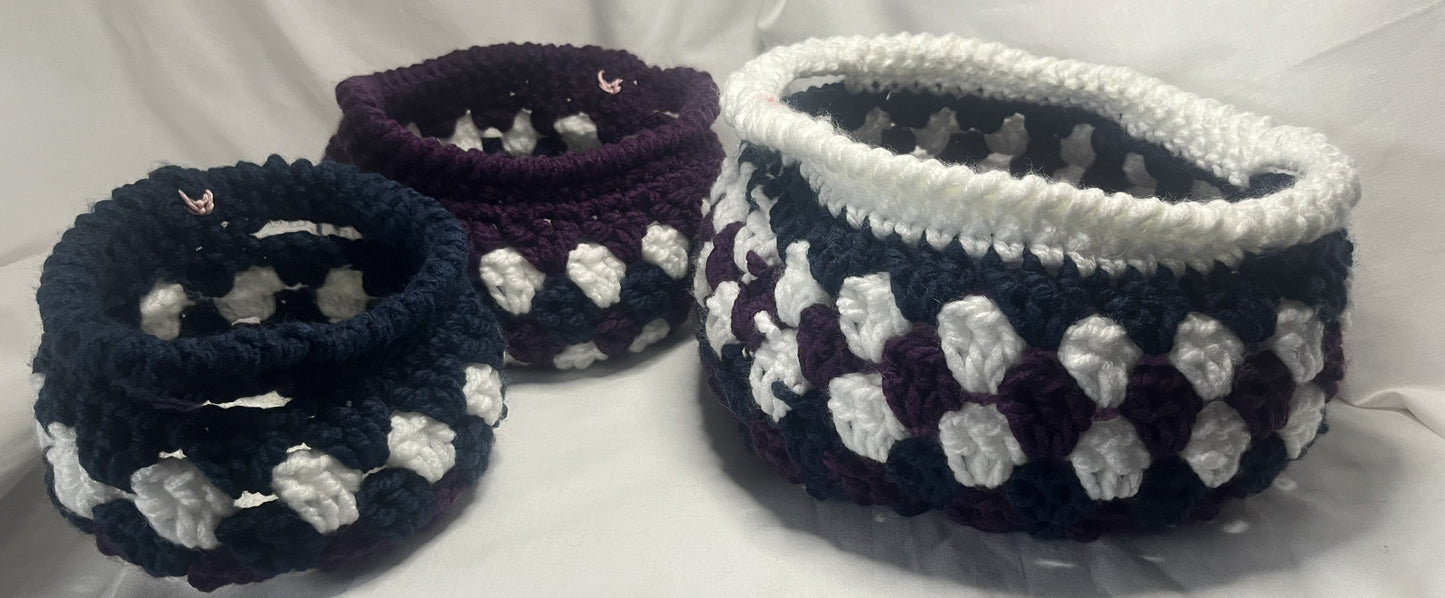 Nesting Set of Baskets, set of 3
