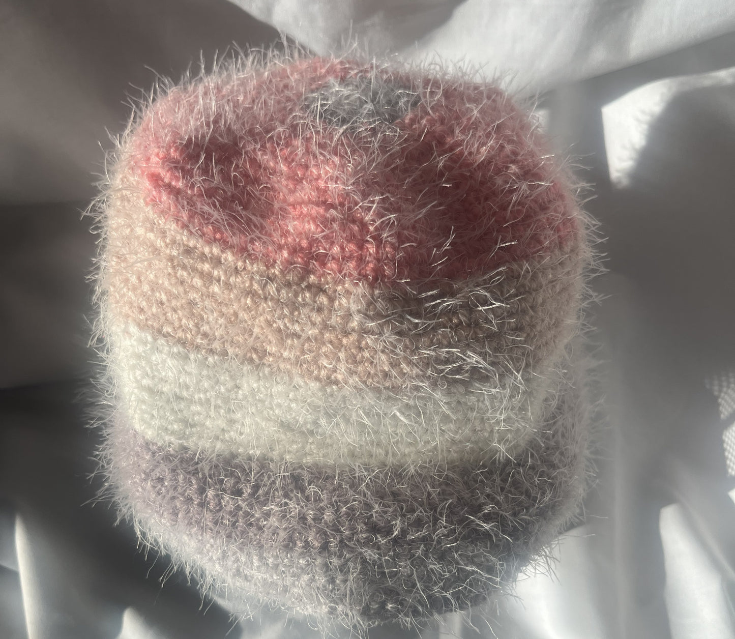 Fuzzy Pink Bucket Hat
