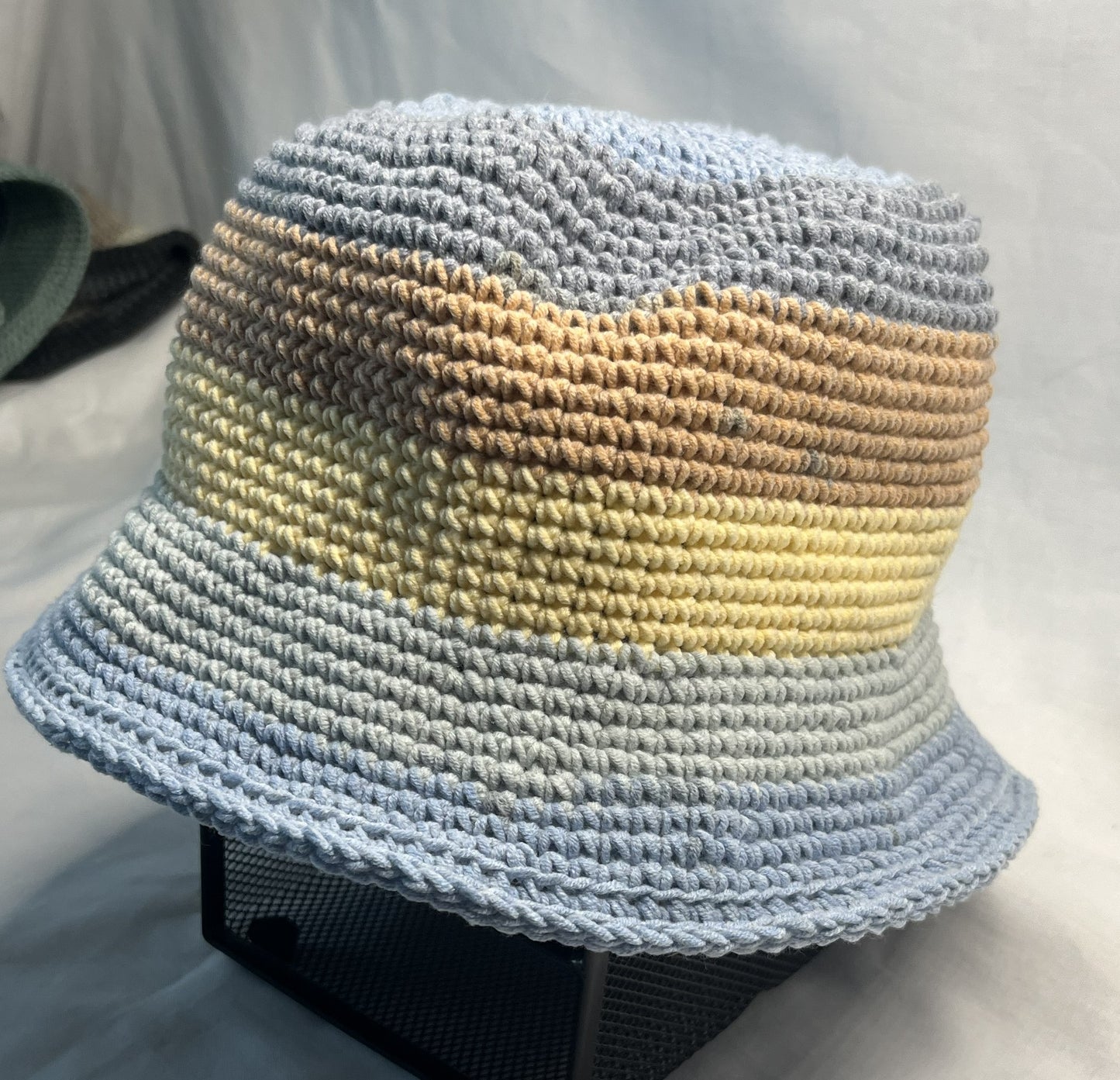 Blue  or pink variegated bucket hat