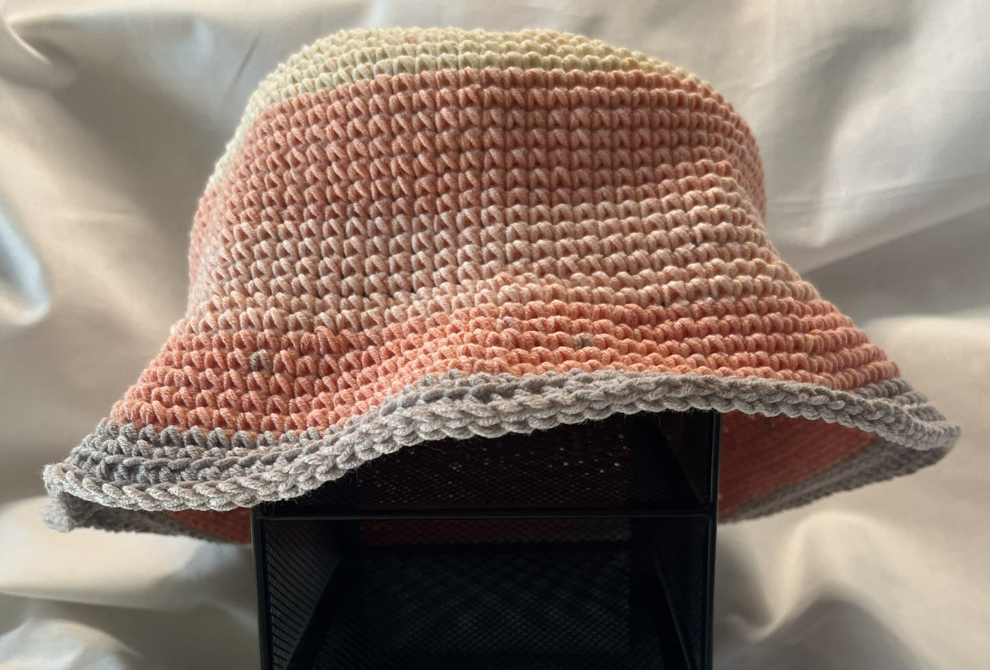 Blue  or pink variegated bucket hat